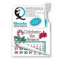 Stock Toothbrush Shape Calendar Pad Magnets W/Tear Away Calendar